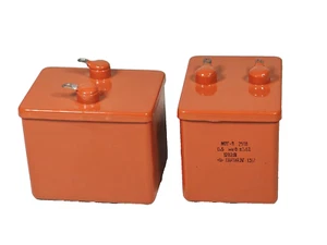 PAIR MPGP МПГП 0.5uF ±0.5% 250V SOVIET POLYSTYRENE AUDIO CAPACITOR RHOMBUS/OTK - Picture 1 of 2