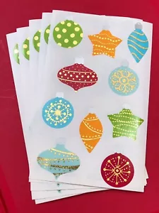 5 Mrs Grossmans Ornamenti Adesivi Natalizi Stagioni Festività Decorazione Albero Palline - Foto 1 di 5