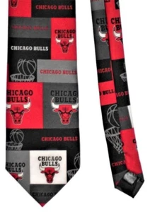 Chicago Bulls Logo NBA Herren Krawatte 100% Polyester Ralph Marlin Tie 58" - Bild 1 von 8
