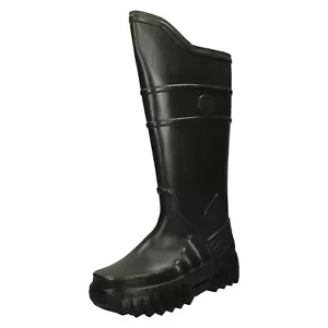 Herren Angelstiefel zum Anziehen grün Gummi Wellington Stiefel von Derri Boots £19,99 - Bild 1 von 11