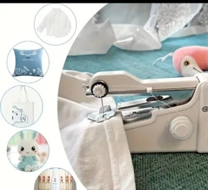 Mini Cordless Sewing Machine Handheld Thread Stitch Clothes Portable Travel Kit - Picture 1 of 6