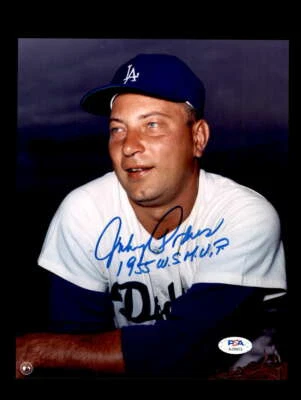 Johnny Podres PSA DNA Coa Signed 8x10 Photo 1955 WS MVP Autograph - Image 1 of 3