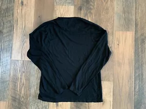 Brave Soul Men's Black Long Sleeve Crew Neck T-Shirt size Medium - Picture 1 of 3
