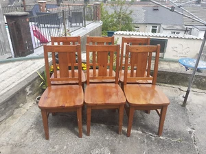 x6 strong solid wood country kitchen dining room chairs - Picture 1 of 2