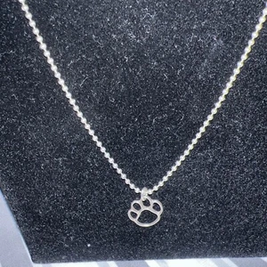 925 Paw Print 🐾 Necklace Silversmith BG STG 925 Sterling Silver Italy Necklace - Picture 1 of 24