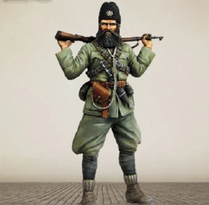 Modellino statuina resina 1/16 kit soldato jugoslavo cetnico seconda guerra mondiale ww2 esercito non dipinto - Foto 1 di 6