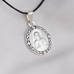 HEILIGE KIRA Orthodoxe Ikone Anhänger Halskette Damen Schmuck Икона Кира - Bild 1 von 3