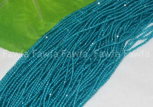 Wholesale 10 Strands 2MM Natural Apatite Gemstone Faceted Round Loose Beads 15" - Picture 1 of 1