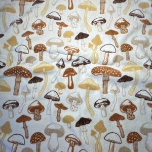 Deborah Connolly Towels Retro Mushrooms  14x27 Grandmacore Cottagecore Oeko -Tex - Picture 1 of 15