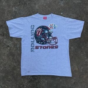 Vintage 2009 The Rolling Stones NFL Super Bowl XL Rock Band Promo Shirt