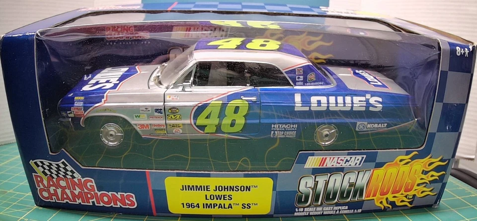 RACING CHAMPIONS - STOCKRODS - JIMMIE JOHNSON - #48 LOWES 1964 IMPALA SS - 1:18 - Image 1 of 1