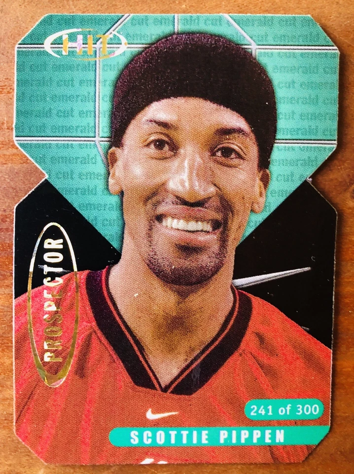 2000 Scootie Pippen #d 241/300 Die Cut Sage Hit Prospector Card #P18 - Image 1 of 2