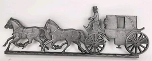 Whitehall Metal Studios American Horse And Carriage 1975 Cast Aluminum Vintage - Bild 1 von 11