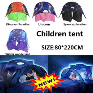 Fancy Dream Tents Kid Unicorn Space Foldable Tent Indoor Bed House +Tents LighVN - Picture 1 of 23