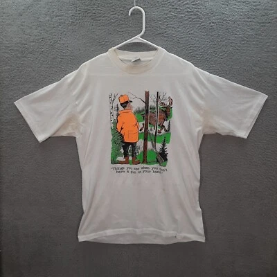 Vintage Cal Cru Shirt Adult Extra Large White Single Stitch Nature Grunge 90s * - Image 1 of 4