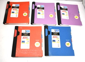Paquete de 5 Estuche Five Star Advance 5 Sujetos Universidad Reglado Cuaderno 200 Páginas - Imagen 1 de 7
