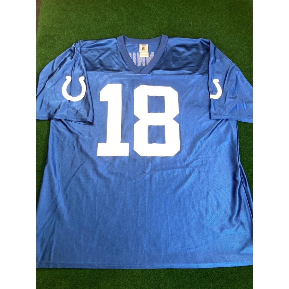 Peyton Manning Indianapolis Colts #18 Blue NFL Football Jersey 2XL - Image 1 of 4