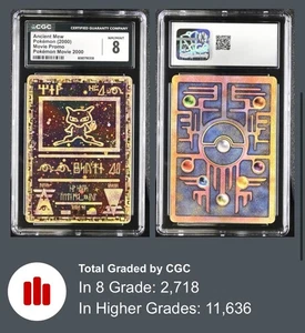 Antiguo Mew 2000 Pokemon Película Promo Holo CGC 8 casi nuevo/como nuevo - Imagen 1 de 3