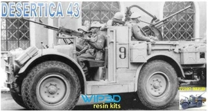 Camionetta Desertca Modello 43 con BREDA 20 mm e Breda 8 mm  72107 Kir WIP3D - Imagen 1 de 3