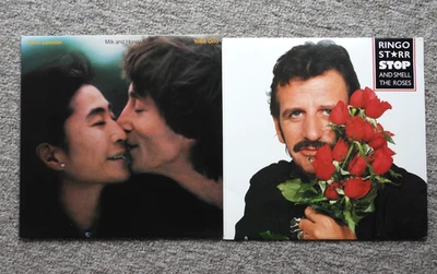 JOHN LENNON MILK & HONEY RINGO STARR STOP & SMELL THE ROSES LPBEATLES EXCELLENT - Image 1 of 2