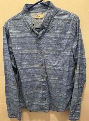 Hollister California Men’s Long-Sleeve Button-Down Shirt, Size Small - Image 1 of 3