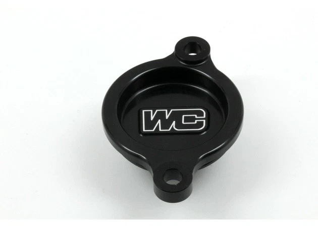 Works Connection Oil Filter Cover Black #27-026 for Honda CRF 450 - Image 1 of 1