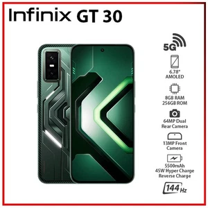 (New) Infinix GT 30 5G 8GB+256GB GREEN Dual SIM Unlocked Android Mobile Phone - Bild 1 von 6