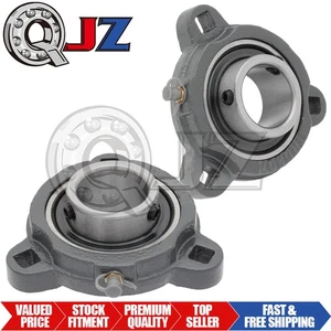 [2er-Pack] SBTRD207-22 Gusseisen 3-Bolzen Flanscheinheit fettbar [1-3/8 Zoll Bohrung] - Bild 1 von 6