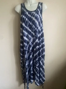 Donna Karan Damen Nachtwäsche Kleid Batik ärmellos Größe Small - Bild 1 von 4