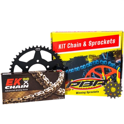 KIT TRASMISSIONE PBR CATENA EK CORONA PIGNONE HONDA CMX-C REBEL 250 2005 EK1524# Foto 1 de 2