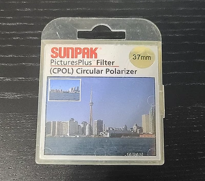 SUNPAK 37mm CPOL CF-7051-CPL Circular Polarizer Lens Filter with Box - Image 1 of 4