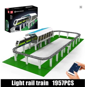Light Rail Train Klemmbausteine Bausteine 1957 Teile Selbstmontage - Bild 1 von 4