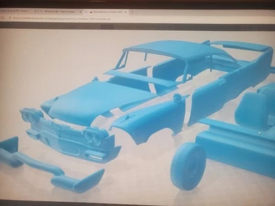 3D Printed RC CAR 58 FURY 287mm WB 1/10 Body PLA Plastic - Image 1 of 3