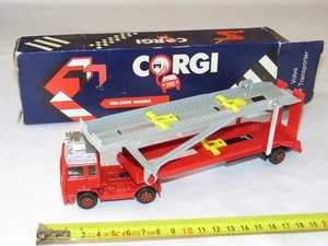 Vintage 1985 Corgi Volvo Car Transporter Globetrotter Truck Made in Gt Britain - Picture 1 of 15