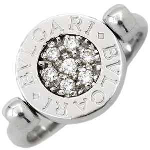 BVLGARI Ring ring bulgari bulgari flip K18WG diamond onyx White gold 18K 7 - Picture 1 of 8