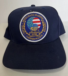 EE. UU. 50 Aniversario de la Guerra de Corea Conmemoración Gorra de Bola Snap Back Nuevo de Lote Antiguo EE. UU. EE. UU. - Imagen 1 de 24
