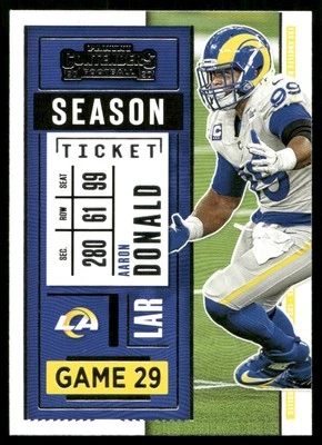 2020 Panini-Contenders Season Ticket Aaron Donald #53 - Image 1 of 2