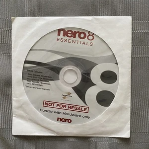 NERO 8 Essentials CD/DVD (Windows 7 8 10 11) Burner Burning Software New  - Picture 1 of 4