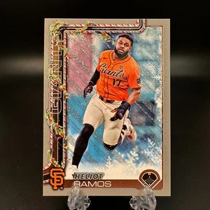 2025 Topps Holiday Heliot Ramos Silver Glitter Parallel #H129 SF Giants - Picture 1 of 2