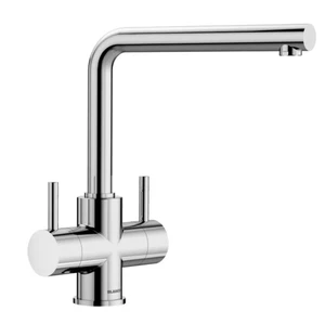 BLANCO LAMIA TAP Kitchen Tap Blanco Tap Chrome Kitchen Mixer Tap Twin Levers - Picture 1 of 3