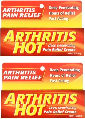 Arthritis Hot Pain Relief Creme 3 oz (Pack of 2)  - Image 1 of 4