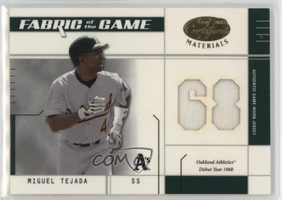 2003 Leaf Certified Materials Team Debut Year /68 Miguel Tejada #FG-19 - Image 1 of 2