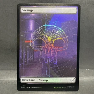 2025 MTG MARVEL'S SPIDER-MAN SWAMP 0191 FOIL (LAND) - Picture 1 of 2