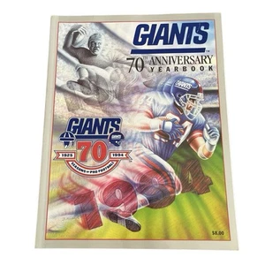 New York NY Giants 70th Anniversary Yearbook NFL Pro Football 1925 - 1994 - Picture 1 of 11