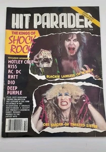 October 1985 Hit Parader WASP Judas Priest Centerfold Kiss Ozzy Osbourne - Picture 1 of 6