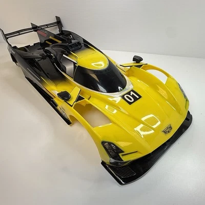 Nuevo Bright Forza Cadillac Serie V RC 1:8 Carcasa Carrocería Amarillo Negro Pieza Solo OEM Foto 1 de 4