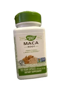 Nature's Way MACA ROOT Traditional Libido Support 100 Veg Caps Sealed - Picture 1 of 2