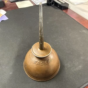 Lata de aceite para engrasador Eagle Thumb Pump de colección de aproximadamente 6" de alto X 3" de ancho - Imagen 1 de 8