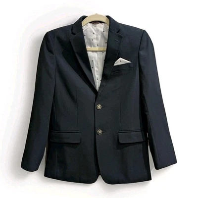 Tommy Hilfiger Niños Azul Marino Blazer Traje Chaqueta Talla 14 Elastizado Preppy Ocasión Foto 1 de 4