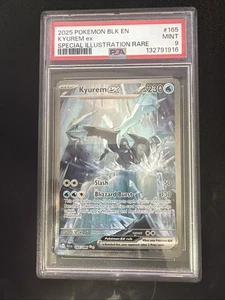 2025 POKEMON BLK EN-BLACK BOLT SPECIAL ILLUSTRATION RARE #165 KYUREM EX PSA 9 - Picture 1 of 2